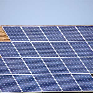 House with Solar Panels