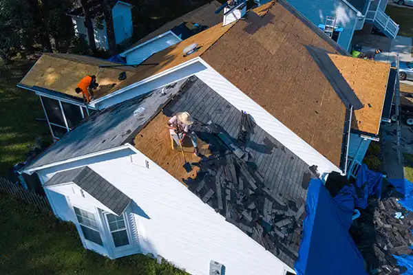 Roof replacement job